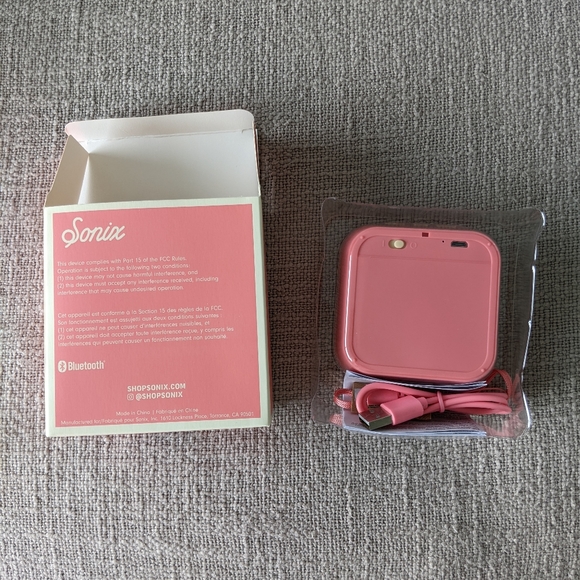 NWT Sonix Pink Bluetooth Speaker - Picture 4 of 5
